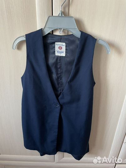 Жилетка button blue + брюки в подарок