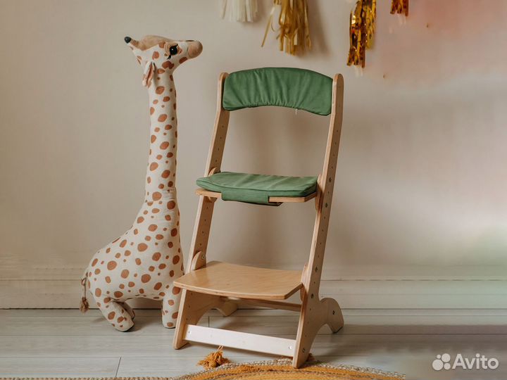 Растущий стул с подушечками 