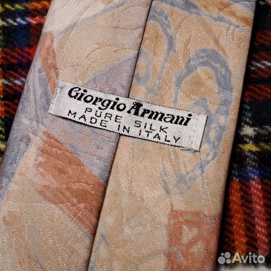 Винтажный шелковый галстук Giorgio Armani Italy