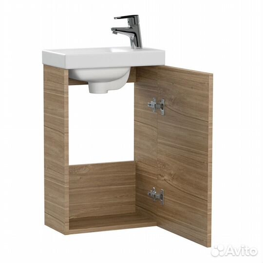 Тумба под раковину Cersanit Lara 40 400 мм подвесная орех (63420)