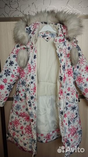 Куртка пальто зима 116 для девочки