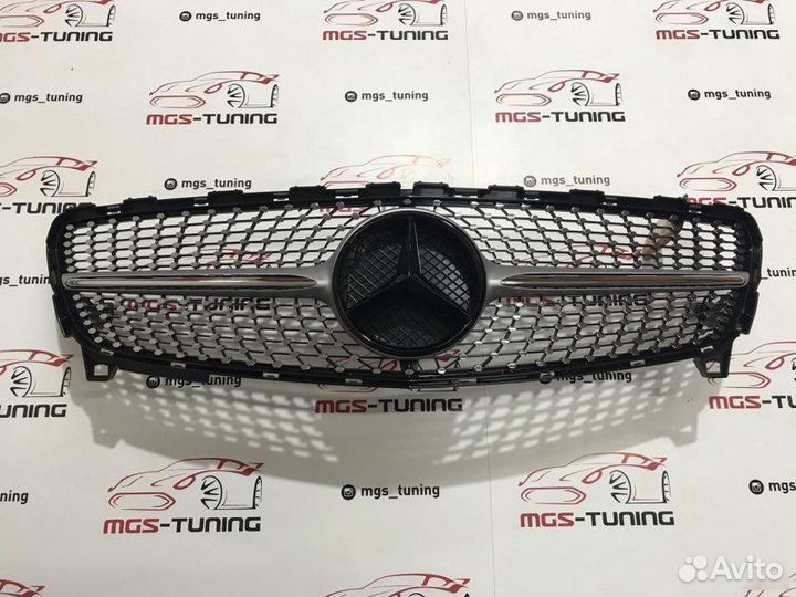 Решетка A-class w176 Diamond 15-18г Черная звезда