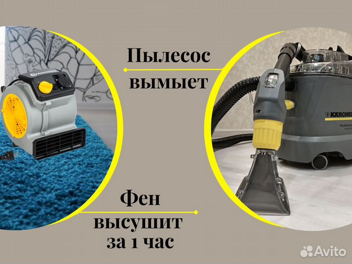 Аренда моющего пылесоса Kercher Puzzi 8/1C