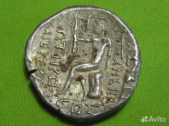 Монета тетрадрахма Charakene Серебро