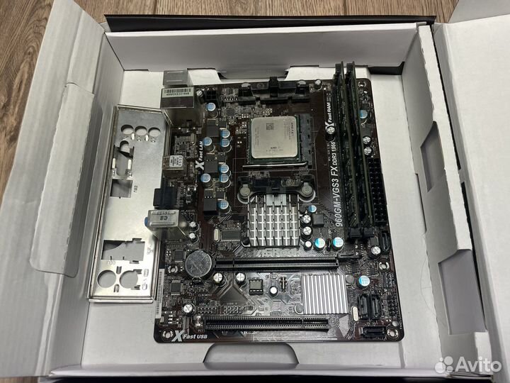 Комплект AMD 4300 + материнская плата + память