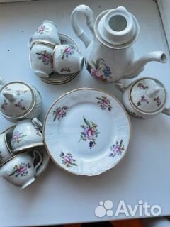 Чешский кофейный сервиз