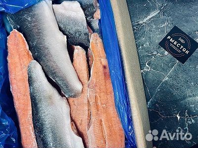 Филе горбуша на шкуре свежемороженое 10кг