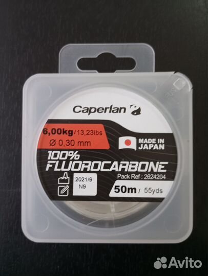 Fluorocarbon 100% Caperlan X Decathlon 0.30мм 50м