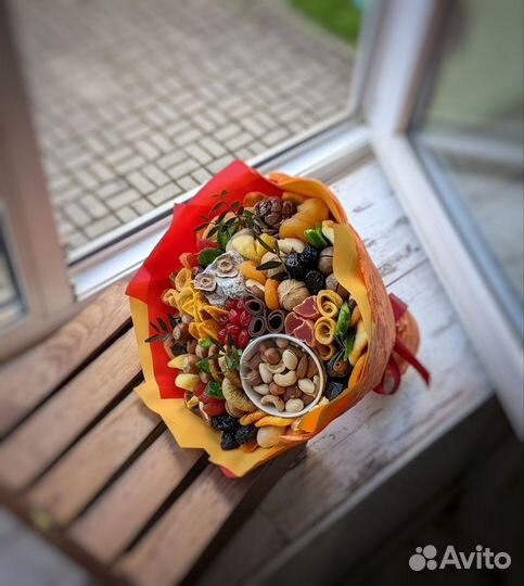 Съедобные букеты / Съедобный букет из сухофруктов