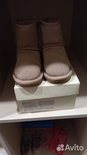Угги нат мех нат замша 26