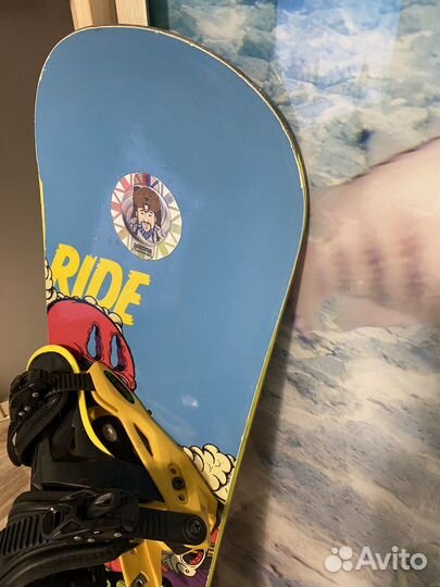 Сноуборд комплект 120, крепление, ботинки 35