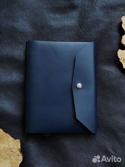 Блокнот-ежедневник на кольцах из натуральной кожи