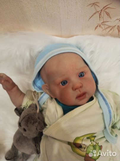 Кукла Реборн ручной работы 55см