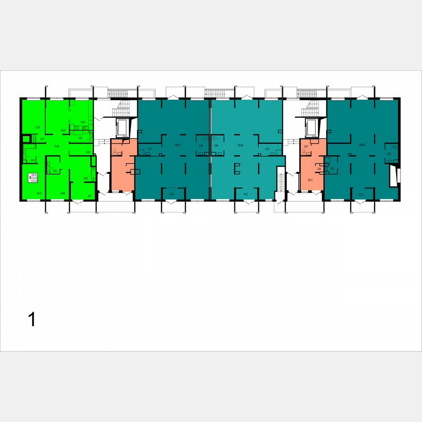 Апартаменты-студия, 26,6 м², 1/8 эт.
