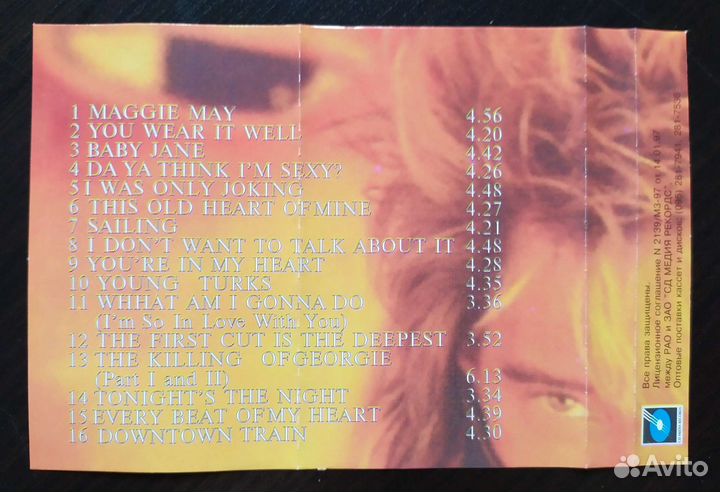 Аудиокассета The Best of Rod Stewart