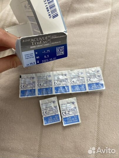 Линзы контактные acuvue trueye D-1.75 BC 8.5