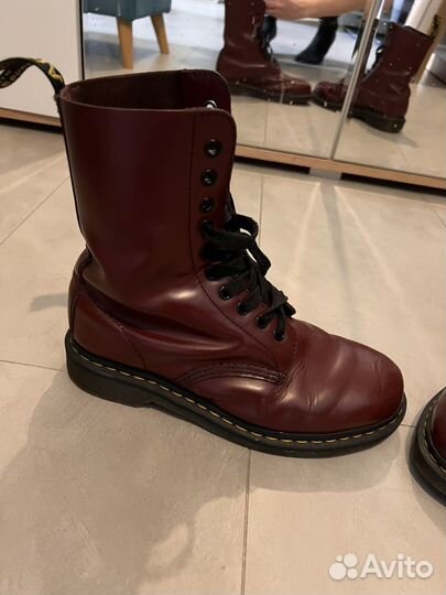 Dr martens ботинки 1490 cherry red