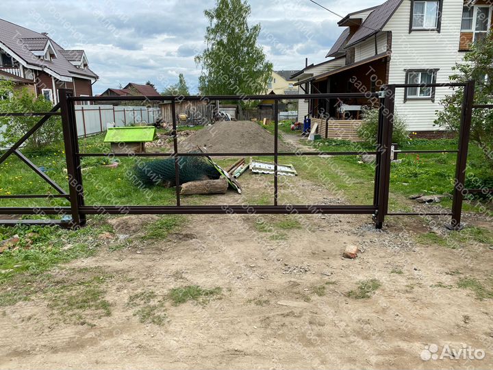 Комплект откатных ворот для самостоятельной сборки