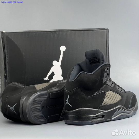 Кроссовки Nike Jordan 5 Black Cat (Арт.21509)