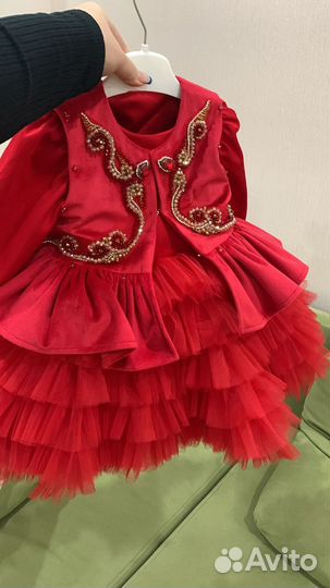 Платье для девочки национальное размер 80, 86