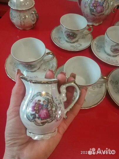 Сервиз кофе Мадонна антикварный японский фарфор