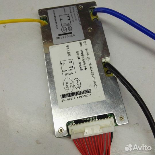 BMS плата для велосипедных батарей 48v 40A