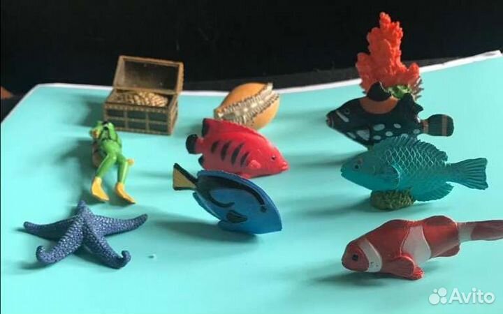 Игрушки фигурки для аквариума