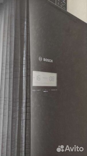 Холодильник bosch 6 series чёрный стекло