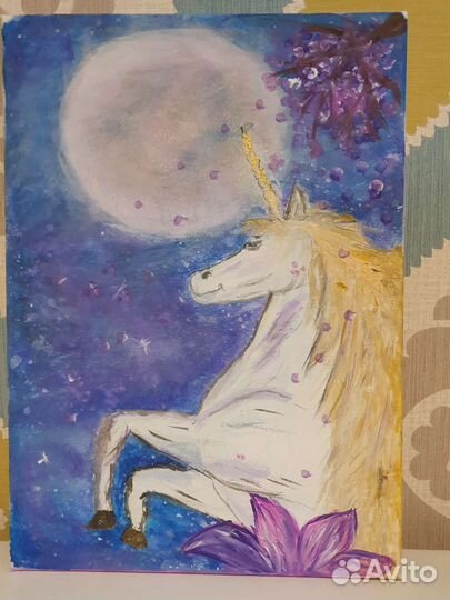 Картина акрилом на холсте