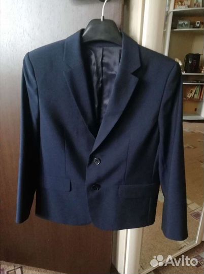 Пиджак школьный синий