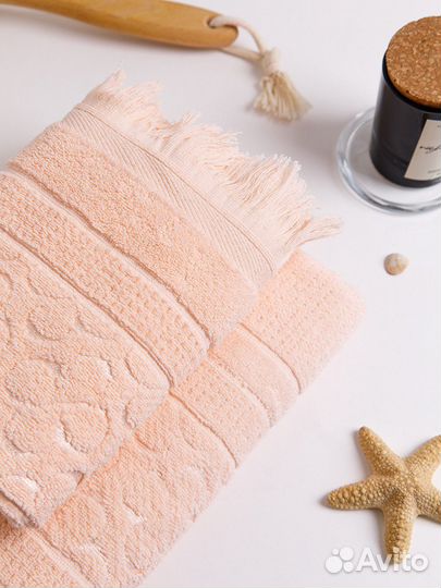 Полотенца махровые премиум с цветами для тела