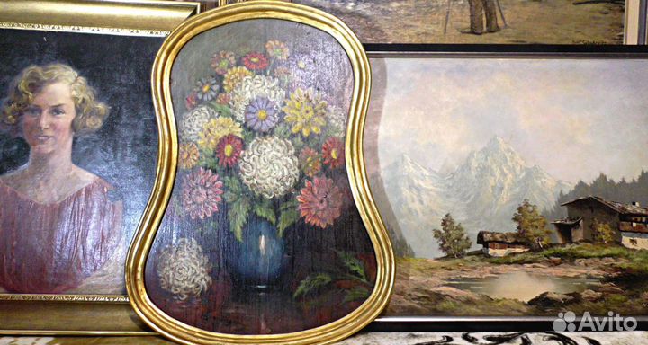 Картина.Германия.1943.Масло.Букет цветов