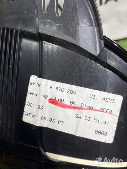 Панель приборов. Спидометр Bmw X5 E70 3.0 N52 2007