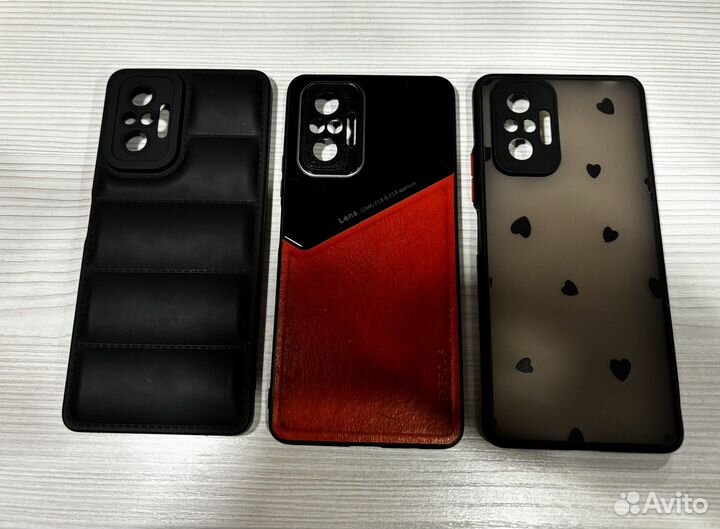 Чехлы на xiaomi redmi note 10 pro 7шт