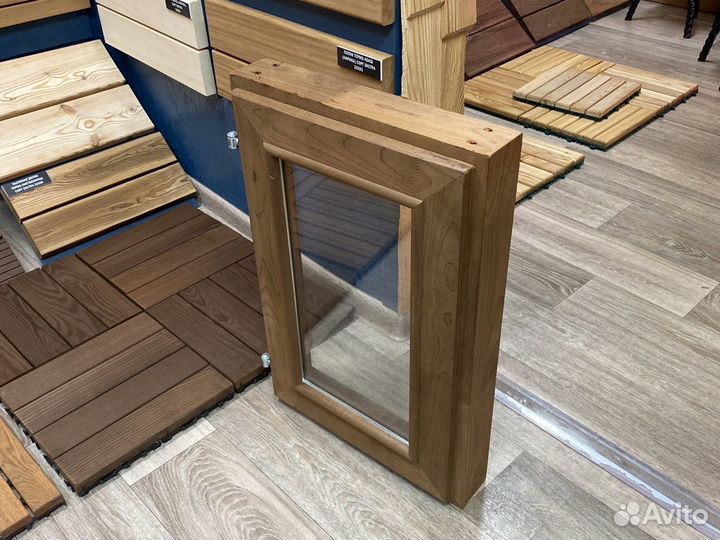 Окно для бани и сауны из Термодревесины