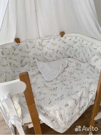 Бортики в кроватку тонкие