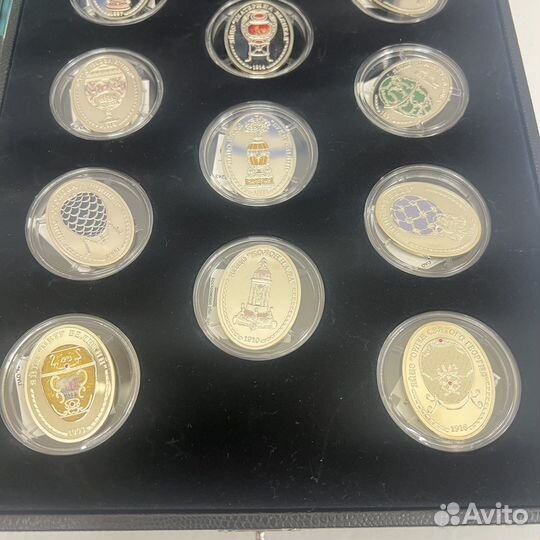 Набор Серебряных Медалей Карл Фаберже Серебро