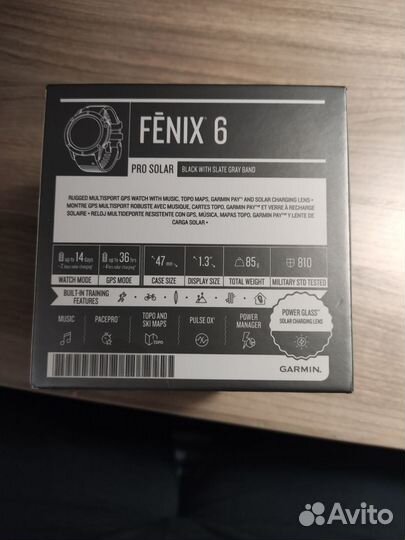 Garmin fenix 6 pro solar