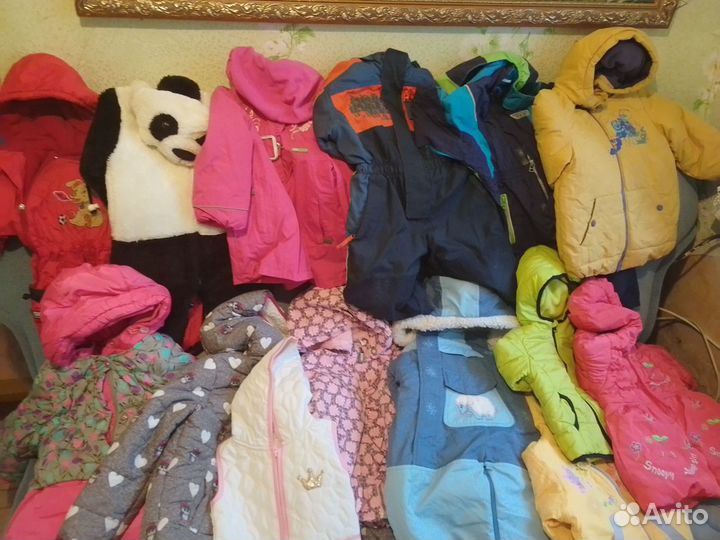 Детские комбинезоны, куртки, платья от 1 года