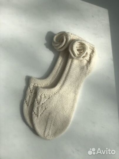 Вязаные носочки/следки пуанты