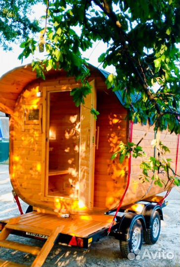 Баня бочка Квадро- Кедр