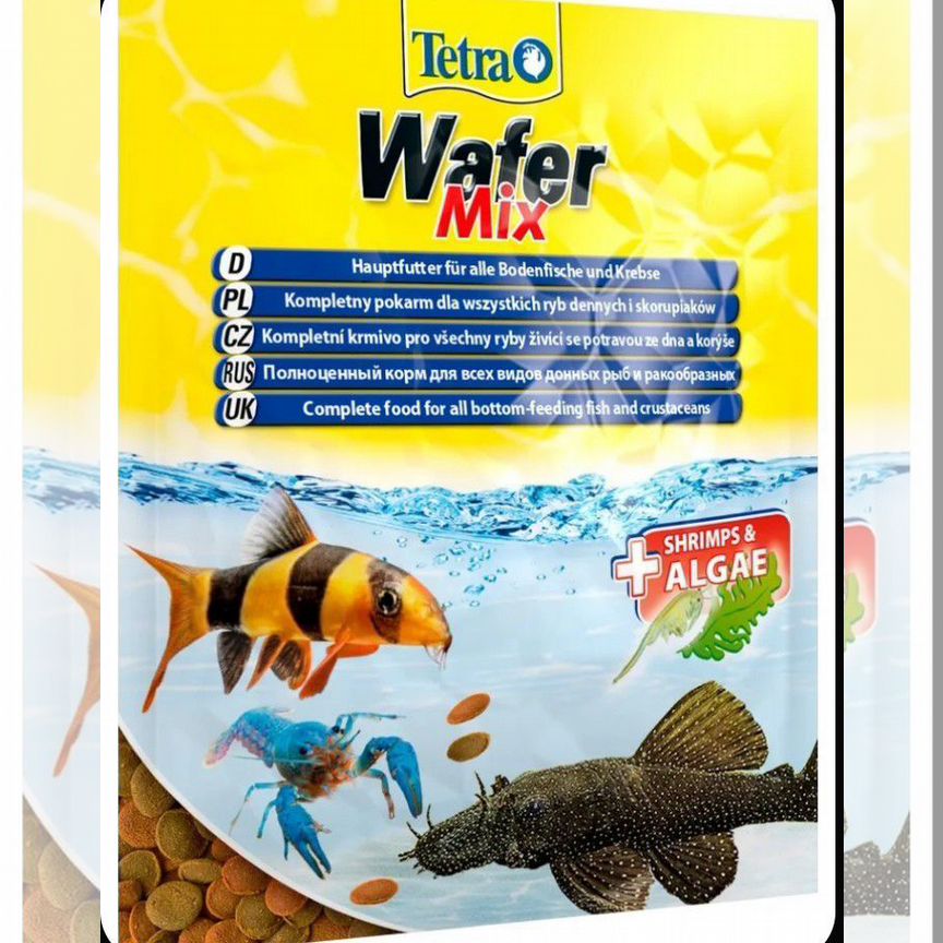 Tetra Wafer Mix корм для всех донных рыб (чипсы)