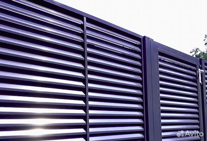 Заборы жалюзи новые