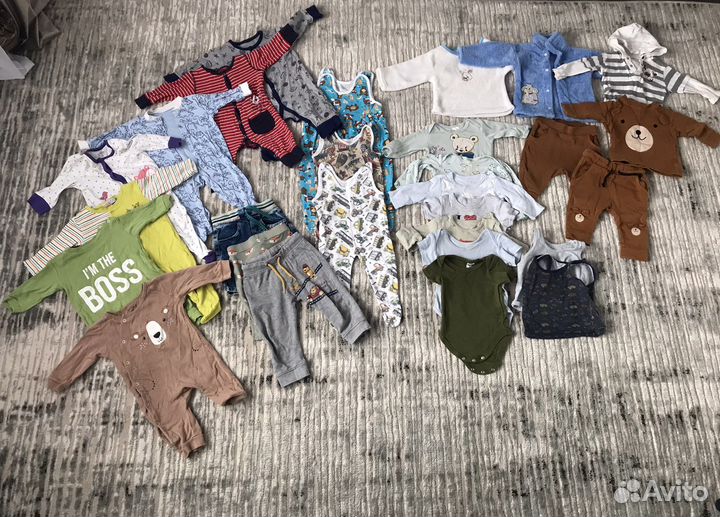 Вещи пакетом на мальчика от 0 до 1