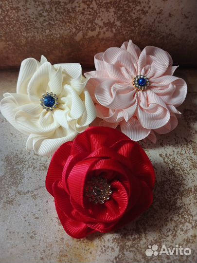 Резинки, заколки для волос ручной работы