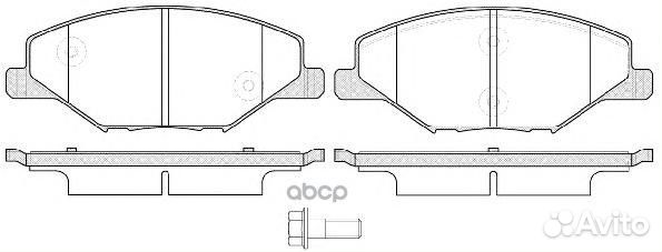 Колодки торм. диск. перед skoda fabia (5j) 07