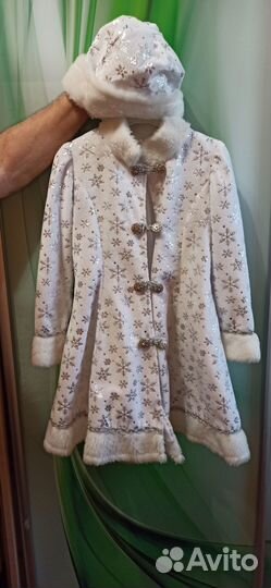 Костюм Снегурочки на 6-8лет