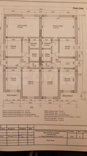 Коттедж 100 м² на участке 3,5 сот.