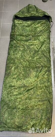 Спальный мешок на флисе, военный, 3 слоя, до -20