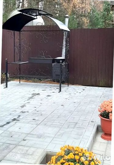 Мангал С печкой под казан